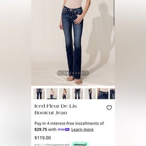 Miss Me Boot Jeans- Size 27